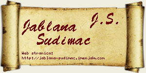 Jablana Sudimac vizit kartica